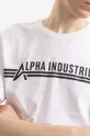 λευκό Βαμβακερό μπλουζάκι Alpha Industries Koszulka Alpha Industries T 126505 92