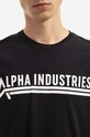 Alpha Industries cotton T-shirt Alpha Industries T 126505 95 black 126505.95