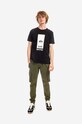 Odzież Alpha Industries t-shirt bawełniany Block Logo T 126547.03 czarny