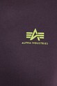Alpha Industries cotton t-shirt Backprint T 128507.03 violet