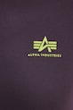 Bavlnené tričko Alpha Industries Backprint T 128507.03 fialová