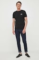 Alpha Industries t-shirt bawełniany Backprint T 128507.03 czarny AW24