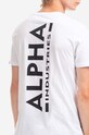 Pamučna majica Alpha Industries bijela 128507.09