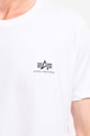 Bavlněné tričko Alpha Industries Backprint T 128507 09 128507.09 bílá
