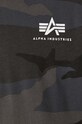 Alpha Industries cotton t-shirt 128507C.125 gray