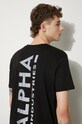 Alpha Industries cotton t-shirt 128507RP.285 black