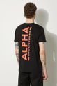 Хлопковая футболка Alpha Industries 128507RP.614 чёрный AA00