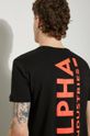 Хлопковая футболка Alpha Industries чёрный 128507RP.614