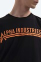 Alpha Industries cotton T-shirt Alpha Industries T 126505 03 126505.03 black
