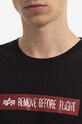 Alpha Industries t-shirt bawełniany Rbf Latex Print T 126515.03 czarny