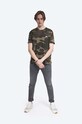 Alpha Industries tricou din bumbac Backprint T Camo 128507C.239 verde AA00