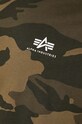 Alpha Industries cotton T-shirt Backprint T Camo 128507C.239 green