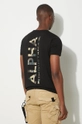 Odzież Alpha Industries t-shirt bawełniany 128507CP.380 czarny