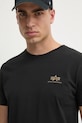 Alpha Industries t-shirt bawełniany czarny 128507CP.380