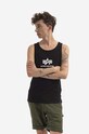 Бавовняна футболка Alpha Industries бавовна чорний 176545.95