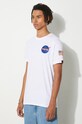 Хлопковая футболка Alpha Industries Space Shuttle T белый 176507.09