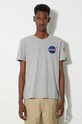 Oblečenie Bavlnené tričko Alpha Industries 176507.17 sivá