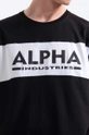 černá Bavlněné tričko Alpha Industries