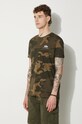 Βαμβακερό μπλουζάκι Alpha Industries πράσινο 188505C.239