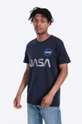 blu navy Alpha Industries t-shirt in cotone NASA Reflective T Uomo