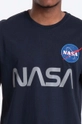 blu navy Alpha Industries t-shirt in cotone NASA Reflective T