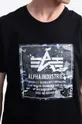 czarny Alpha Industries t-shirt bawełniany Camo Block