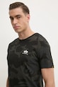 Bavlněné tričko Alpha Industries Basic T Small Logo Camo černá 188505C.125