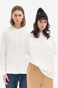 Guess longsleeve din bumbac uni alb M2BP00.KBB10