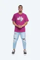 Alife t-shirt bawełniany Boostin fioletowy