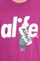 fialová Bavlnené tričko Alife Alife Boostin