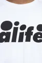 бял Памучна тениска Alife Bubble Logo Tee