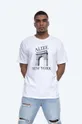 czarny Alife t-shirt bawełniany Washington Square Męski