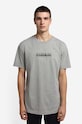 Napapijri t-shirt in cotone regolare grigio NA4GDR.160