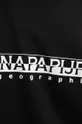 μαύρο Βαμβακερή μπλούζα με μακριά μανίκια Napapijri