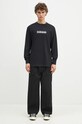 Napapijri cotton longsleeve top NA4GK7.041 black