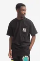czarny Market t-shirt bawełniany 24 HR Lawyer Service Pocket Tee Męski