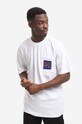 Bavlnené tričko Market World Famous Bootleg Club Pocket Tee regular biela 399001169