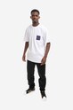 Bavlnené tričko Market World Famous Bootleg Club Pocket Tee 399001169 biela AA00