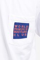 Bavlnené tričko Market World Famous Bootleg Club Pocket Tee 399001169 biela