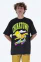 černá Bavlněné tričko Market Chinatown Market x The Simpsons Cowabunga Arc T-shirt Pánský