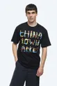 czarny Market t-shirt bawełniany Chinatown Market City Aerobics Tee Męski