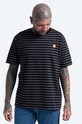 Bavlnené tričko Wood Wood Ace T-shirt 10135710.2222 čierna