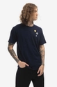 blu navy Wood Wood t-shirt in cotone Ace Patches T-Shirt Uomo