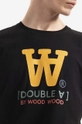 чорний Бавовняна футболка Wood Wood Ace Typo T-shirt