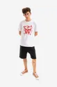 Wood Wood tricou din bumbac Ace Puzzle T-shirt alb