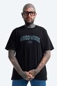 Wood Wood t-shirt bawełniany Bobby IVY T-shirt nadruk czarny 12135703.2489