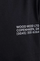 чёрный Хлопковая футболка Wood Wood Sami Info T-shirt