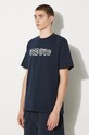 Wood Wood cotton t-shirt Bobby Shatter Logo T-shirt navy 12225707.2489