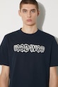 Wood Wood cotton t-shirt Bobby Shatter Logo T-shirt 12225707.2489 navy