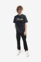 Bavlněné tričko Wood Wood Bobby Collage T-shirt 12235715-2491 NAVY námořnická modř